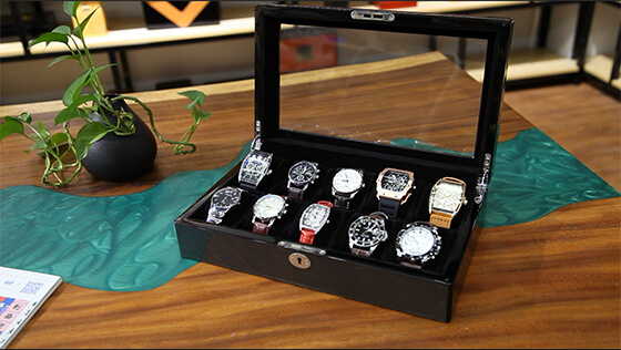 Wooden watch box