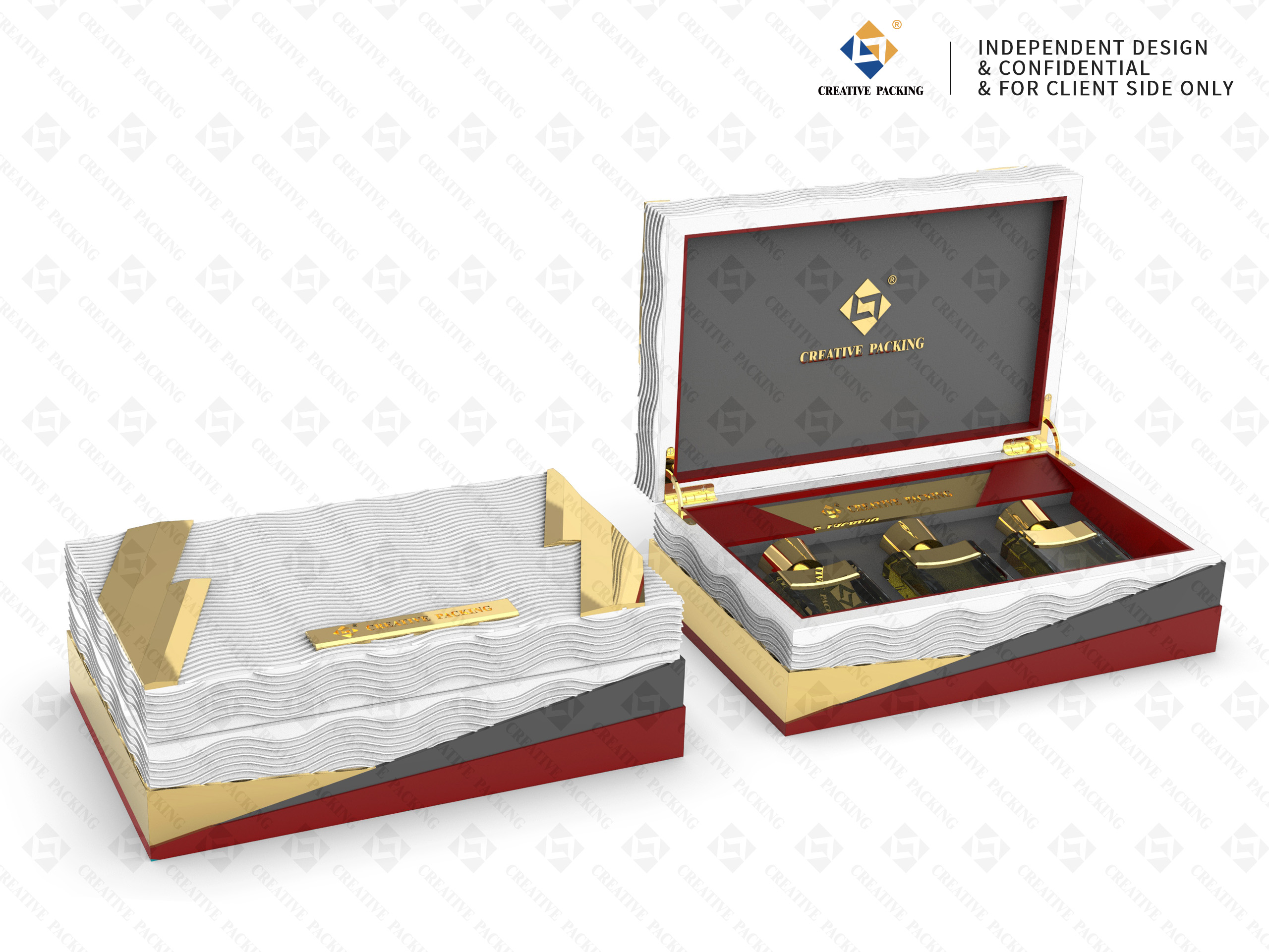 Creative Design Velvet Luxury Velvet Perfume Box