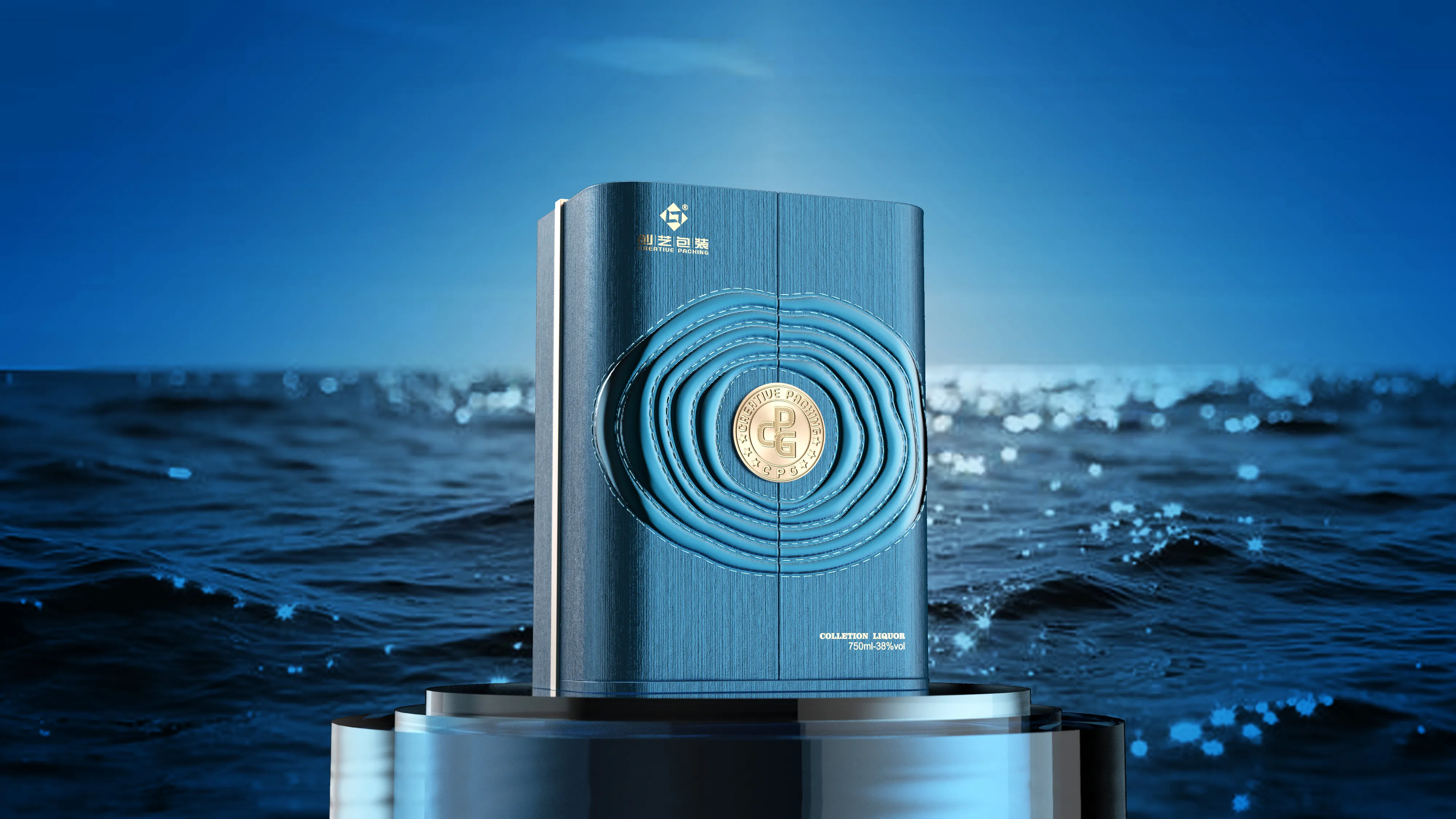 luxury champagne box