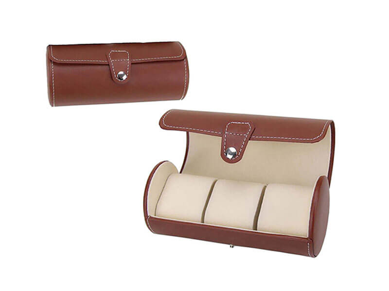 Professional custom high quality travel PU leather watch boxes