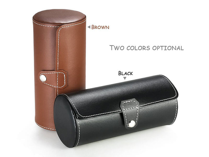 Professional custom high quality travel PU leather watch boxes