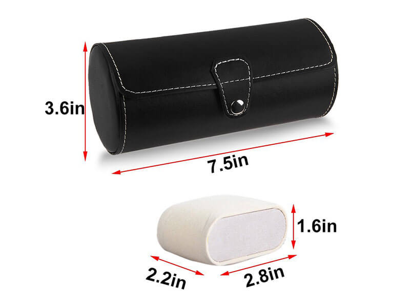 Professional custom high quality travel PU leather watch boxes