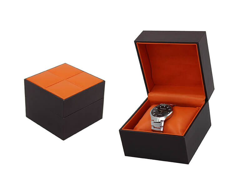 Orange Color Plastic Watch Box