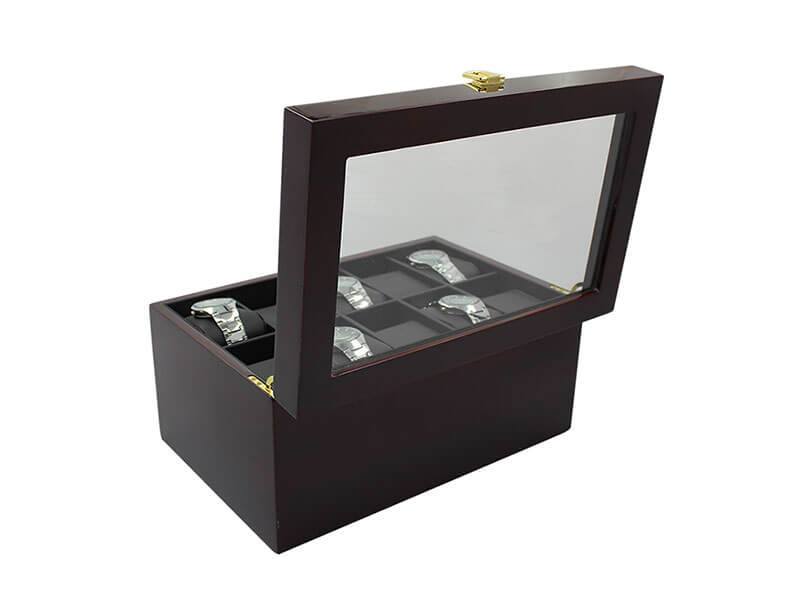 Cherry Color Piano Watch Display Box