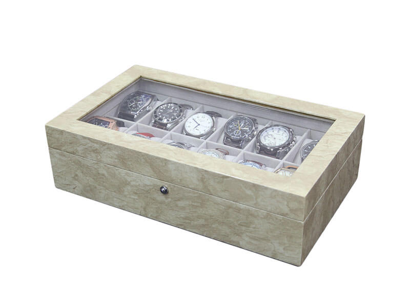 Beige Color Wooden Watch Box