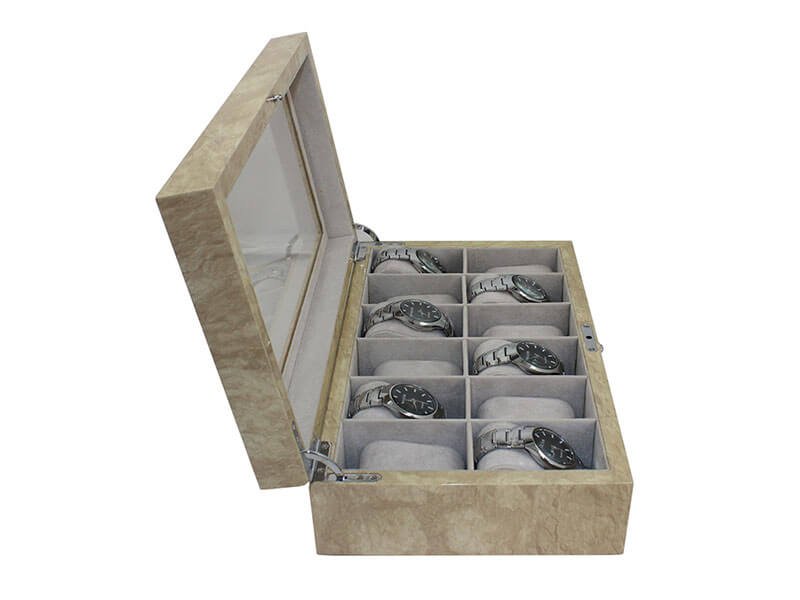 Beige Color Wooden Watch Box