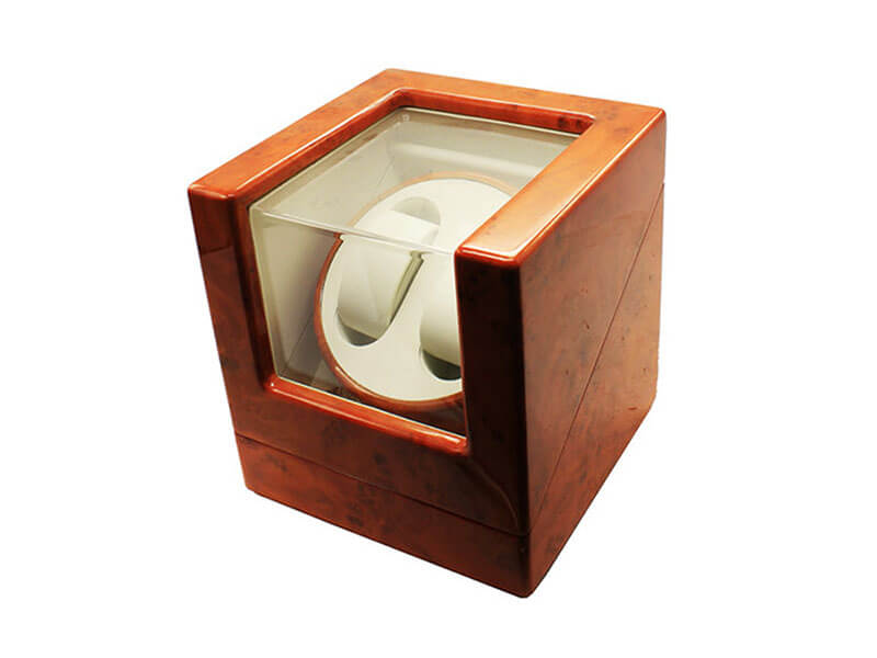 Burl Wood Dual Watch Winder